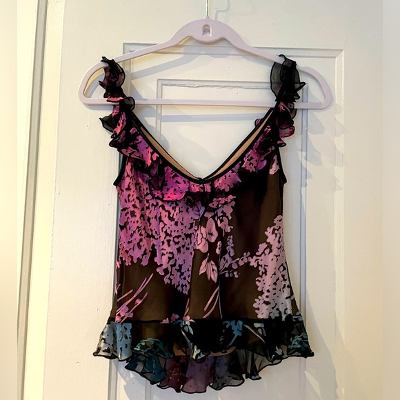 Vintage Wayne Clark sheer velvet Camisole - Picture 2 of 3